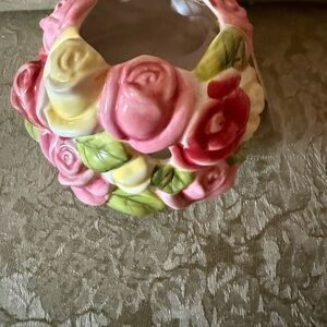 Floral Ceramic Candle Holder